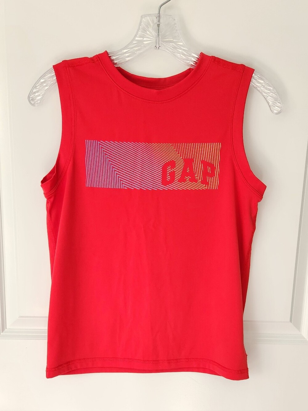 GapFit Kids Red Activewear Muscle Tank Top - Size L (10)